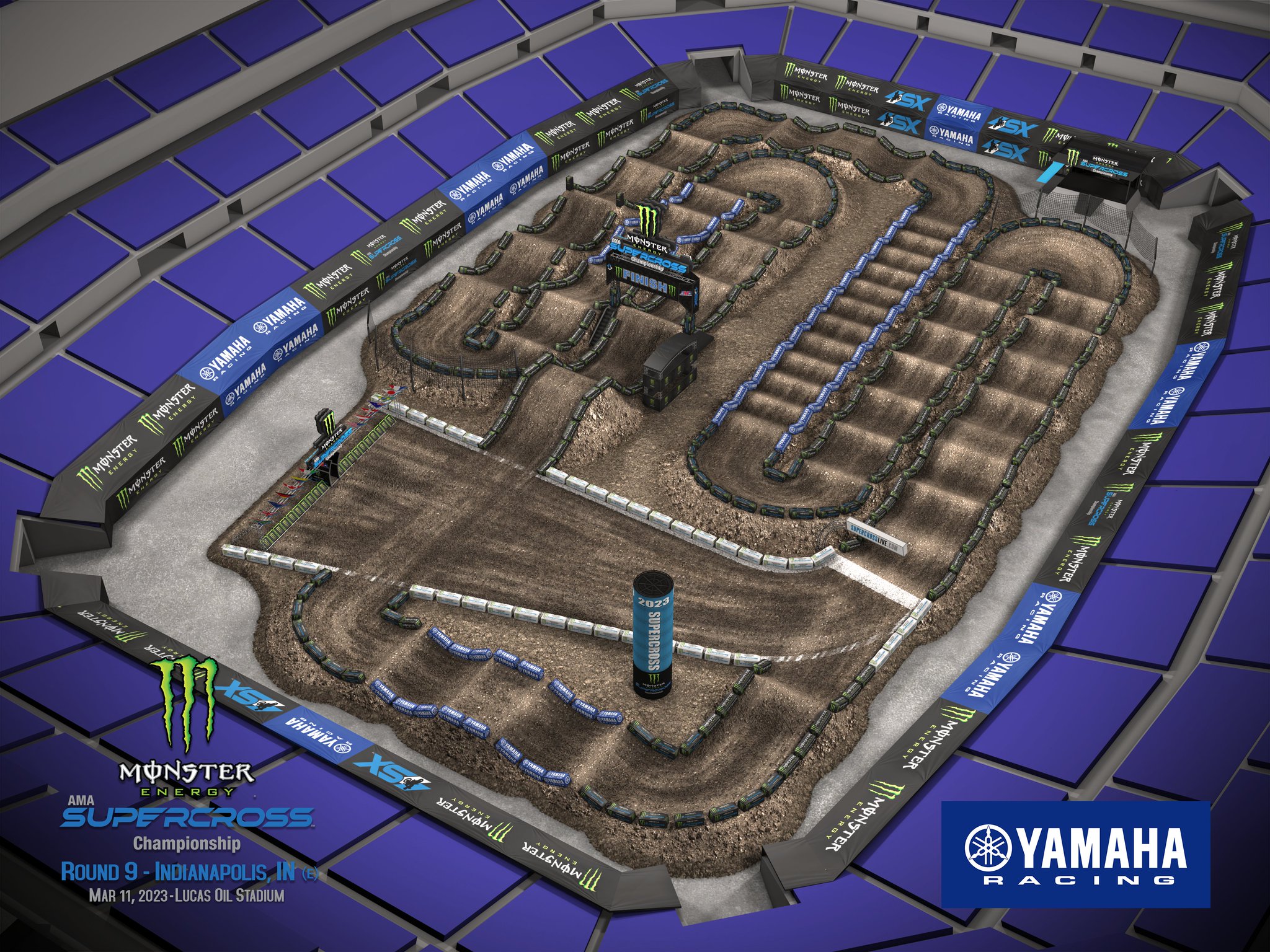 2023 Monster Energy AMA Supercross Track Maps - Racer X