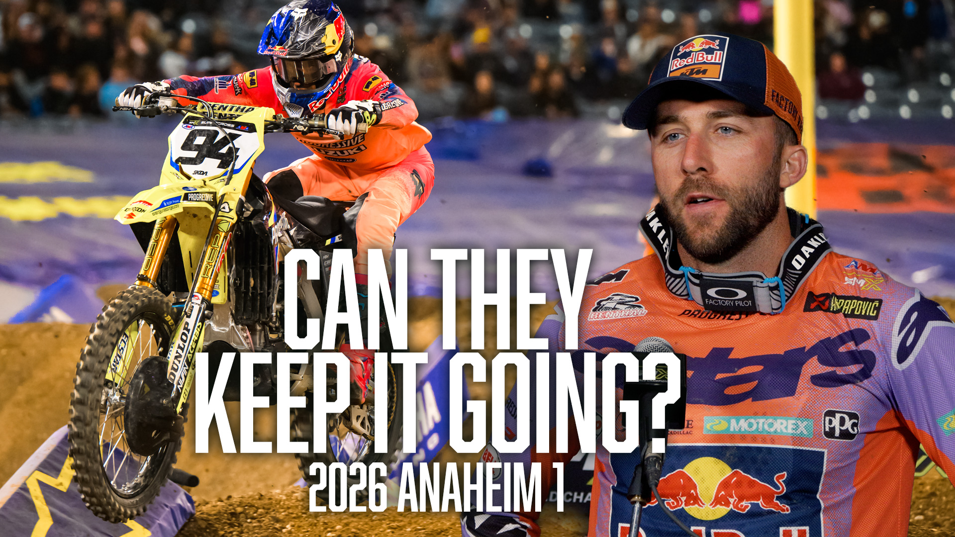 "Vintage" Dudes Take the Top Steps at 2026 Anaheim 1 SMX ft. Tomac & Roczen + Prado & Deegan